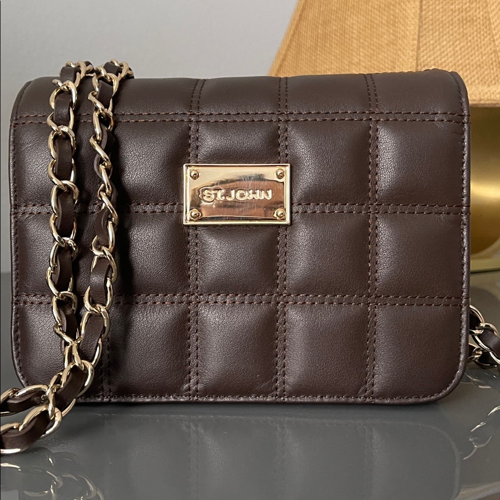NEW ST. JOHN Quilted Leather Bag